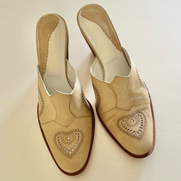 Vintage Amerino Ghiaia Heeled Mules - Picture 9 of 9
